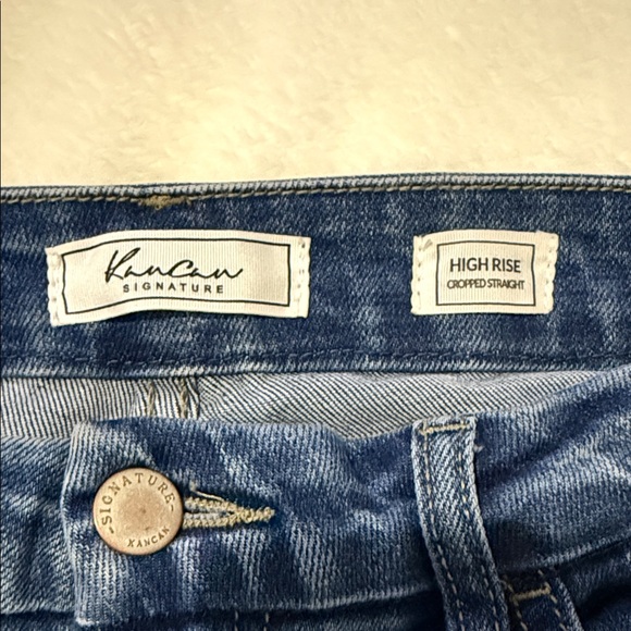 KanCan Women's Straight Leg Blue Jeans - Picture 2 of 4